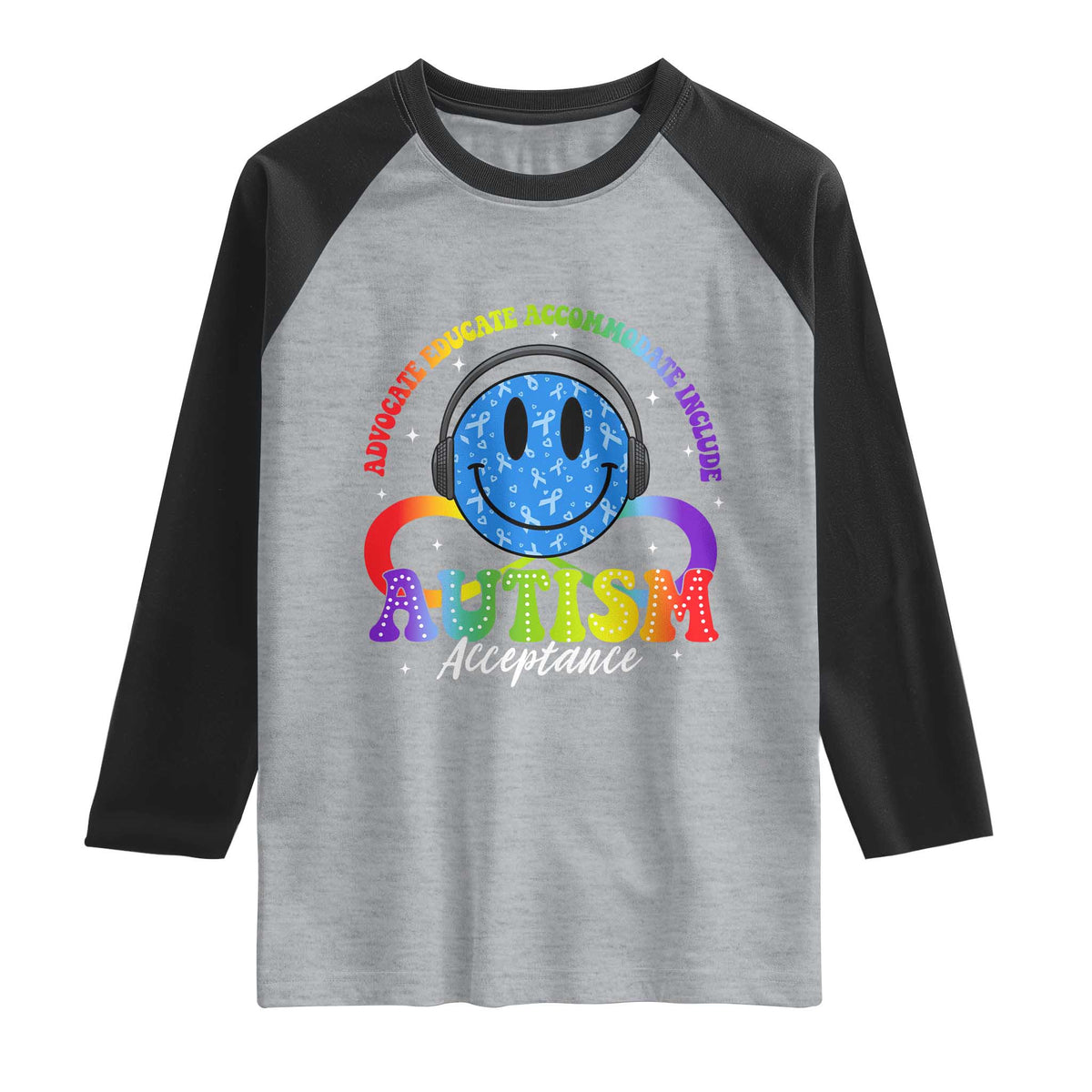 Autism Acceptance Raglan Shirt Acceptance Special Education Teacher Kids