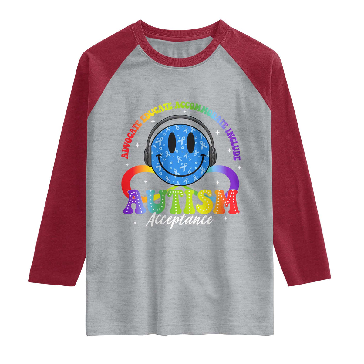 Autism Acceptance Raglan Shirt Acceptance Special Education Teacher Kids