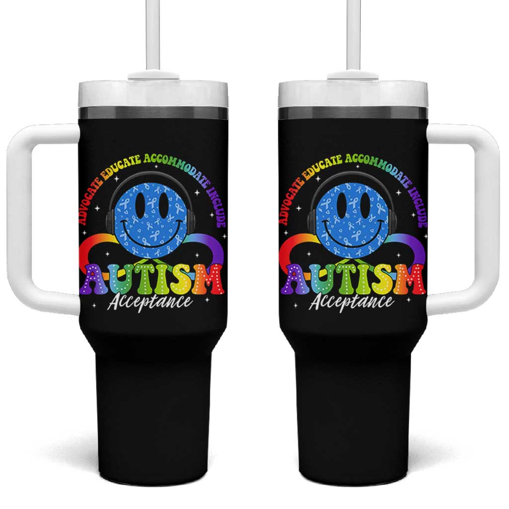 Autism Acceptance Tumbler With Handle Acceptance Special Education Teacher Kids