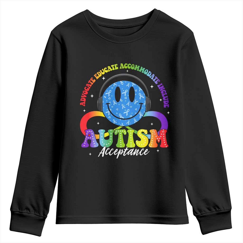 Autism Acceptance Youth Sweatshirt Acceptance Special Education Teacher Kids