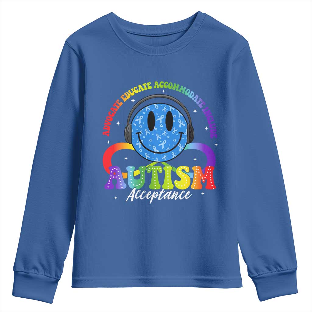 Autism Acceptance Youth Sweatshirt Acceptance Special Education Teacher Kids
