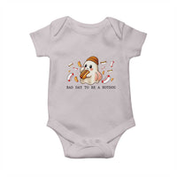 Funny Hot Dog Ghost Halloween Baby Onesie Bad Day To Be A Hotdog - Wonder Print Shop