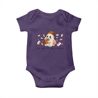 Funny Hot Dog Ghost Halloween Baby Onesie Bad Day To Be A Hotdog - Wonder Print Shop
