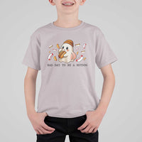 Funny Hot Dog Ghost Halloween T Shirt For Kid Bad Day To Be A Hotdog - Wonder Print Shop