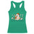 Funny Hot Dog Ghost Halloween Racerback Tank Top Bad Day To Be A Hotdog - Wonder Print Shop