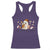 Funny Hot Dog Ghost Halloween Racerback Tank Top Bad Day To Be A Hotdog - Wonder Print Shop