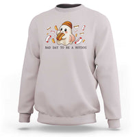 Funny Hot Dog Ghost Halloween Sweatshirt Bad Day To Be A Hotdog - Wonder Print Shop