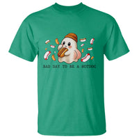 Funny Hot Dog Ghost Halloween T Shirt Bad Day To Be A Hotdog - Wonder Print Shop