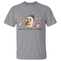 Funny Hot Dog Ghost Halloween T Shirt Bad Day To Be A Hotdog - Wonder Print Shop