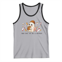 Funny Hot Dog Ghost Halloween Tank Top Bad Day To Be A Hotdog - Wonder Print Shop