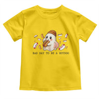 Funny Hot Dog Ghost Halloween Toddler T Shirt Bad Day To Be A Hotdog - Wonder Print Shop