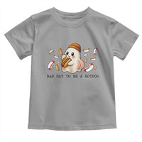 Funny Hot Dog Ghost Halloween Toddler T Shirt Bad Day To Be A Hotdog - Wonder Print Shop