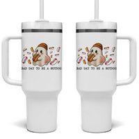 Funny Hot Dog Ghost Halloween Tumbler With Handle Bad Day To Be A Hotdog - Wonder Print Shop