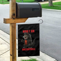 Now I Am Unstoppable Garden Flag Funny Cute Cat Catzilla - Wonder Print Shop