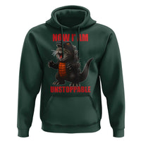 Now I Am Unstoppable Hoodie Funny Cute Cat Catzilla - Wonder Print Shop