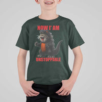 Now I Am Unstoppable T Shirt For Kid Funny Cute Cat Catzilla - Wonder Print Shop