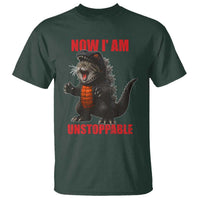 Now I Am Unstoppable T Shirt Funny Cute Cat Catzilla - Wonder Print Shop