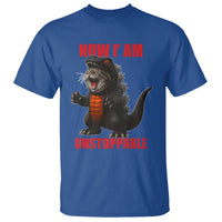 Now I Am Unstoppable T Shirt Funny Cute Cat Catzilla - Wonder Print Shop