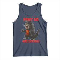 Now I Am Unstoppable Tank Top Funny Cute Cat Catzilla - Wonder Print Shop