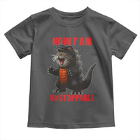 Now I Am Unstoppable Toddler T Shirt Funny Cute Cat Catzilla - Wonder Print Shop