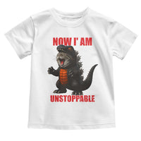 Now I Am Unstoppable Toddler T Shirt Funny Cute Cat Catzilla - Wonder Print Shop