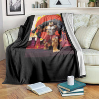 Catzilla Funny Cat Japanese Cityscape Throw Blanket - Wonder Print Shop