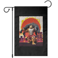 Catzilla Funny Cat Japanese Cityscape Garden Flag - Wonder Print Shop