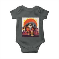 Catzilla Funny Cat Japanese Cityscape Baby Onesie - Wonder Print Shop