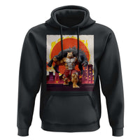 Catzilla Funny Cat Japanese Cityscape Hoodie - Wonder Print Shop