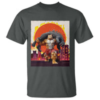 Catzilla Funny Cat Japanese Cityscape T Shirt - Wonder Print Shop