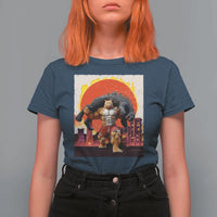 Catzilla Funny Cat Japanese Cityscape T Shirt For Women - Wonder Print Shop