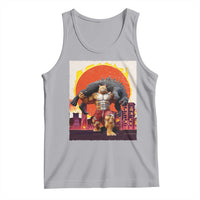 Catzilla Funny Cat Japanese Cityscape Tank Top - Wonder Print Shop