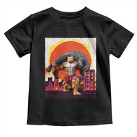 Catzilla Funny Cat Japanese Cityscape Toddler T Shirt - Wonder Print Shop