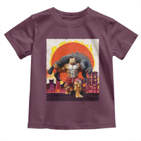 Catzilla Funny Cat Japanese Cityscape Toddler T Shirt - Wonder Print Shop