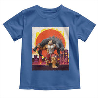 Catzilla Funny Cat Japanese Cityscape Toddler T Shirt - Wonder Print Shop