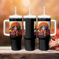 Catzilla Funny Cat Japanese Cityscape Tumbler With Handle - Wonder Print Shop