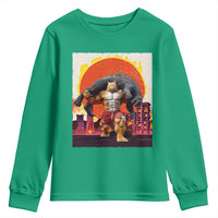 Catzilla Funny Cat Japanese Cityscape Youth Sweatshirt - Wonder Print Shop