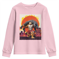 Catzilla Funny Cat Japanese Cityscape Youth Sweatshirt - Wonder Print Shop