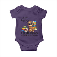 That Is What I Do I Read Books Baby Onesie Funny Sloth Book Lover - Wonder Print Shop
