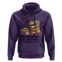 That Is What I Do I Read Books Hoodie Funny Sloth Book Lover - Wonder Print Shop
