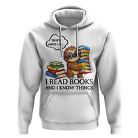 That Is What I Do I Read Books Hoodie Funny Sloth Book Lover - Wonder Print Shop