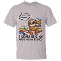 That Is What I Do I Read Books T Shirt Funny Sloth Book Lover - Wonder Print Shop