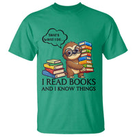 That Is What I Do I Read Books T Shirt Funny Sloth Book Lover - Wonder Print Shop