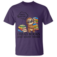 That Is What I Do I Read Books T Shirt Funny Sloth Book Lover - Wonder Print Shop