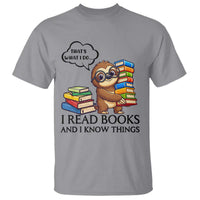 That Is What I Do I Read Books T Shirt Funny Sloth Book Lover - Wonder Print Shop