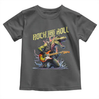 Rock And Roll Toddler T Shirt Funny Dionasaur Playing Guitar - Wonder Print Shop