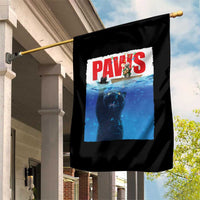 Funny Black Cat Garden Flag PAWS Parody Kitten Mouse Humorous - Wonder Print Shop