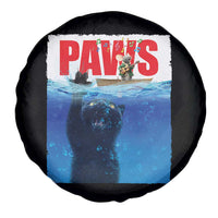 Funny Black Cat Spare Tire Cover PAWS Parody Kitten Mouse Humorous - Wonder Print Shop