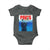 Funny Black Cat Baby Onesie PAWS Parody Kitten Mouse Humorous - Wonder Print Shop