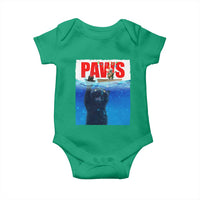 Funny Black Cat Baby Onesie PAWS Parody Kitten Mouse Humorous - Wonder Print Shop